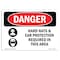 Signmission OSHA, Hard Hats Ear Protection Required In Area, 14in X 10in Rigid Plastic, 14" W, 10" H, Landscape OS-DS-P-1014-L-1296 - alternate 1
